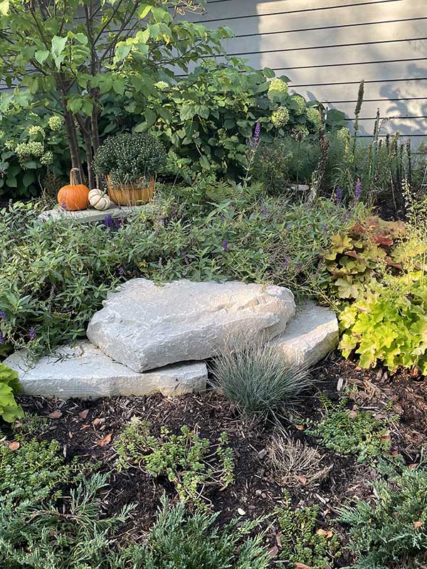 Outcropping stone from Country Bumpkin Nursery