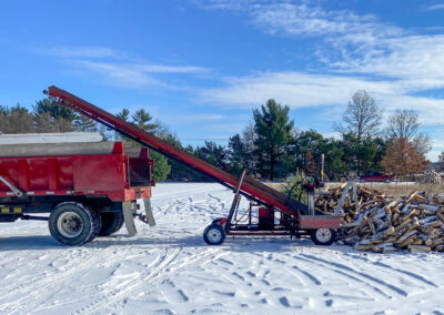 Loading firewood for sale from Wisconsin - Country Bumpkin.