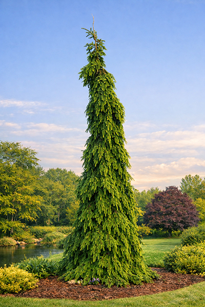 Weeping Serbian spruce - Picea Omorika 'Pendula'